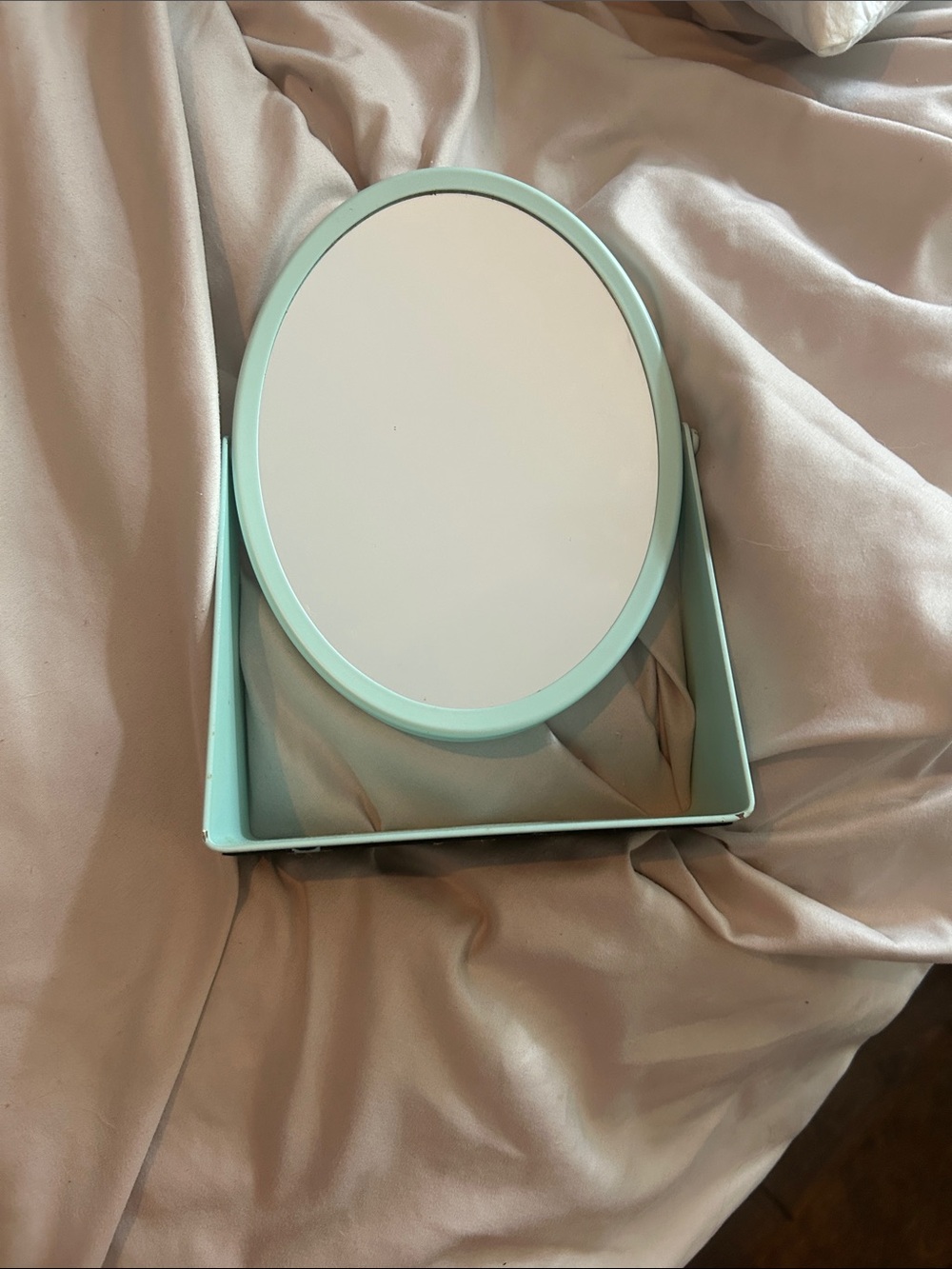 Mint Green Oval Vanity Mirror – Stylish Home Accent